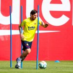 Lionel Messi se entrena al margen del plantel del Barcelona