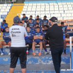 Jugadores de Motagua reciben visita del presidente Eduardo Atala previo al partido contra Marathón