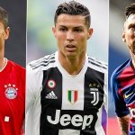 Cristiano, Messi y Lewandowski aspirantes a Globe Soccer Awards 2020