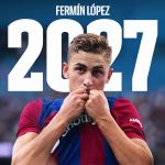 El Barcelona blinda a Fermín López hasta 2027 con una cláusula de 400 millones de euros