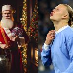 El inusual saludo navideño de Erling Haaland