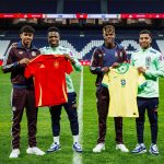 Vinícius, Yamal, Rodrygo y Nico Williams se unen contra el racismo en el Bernabéu